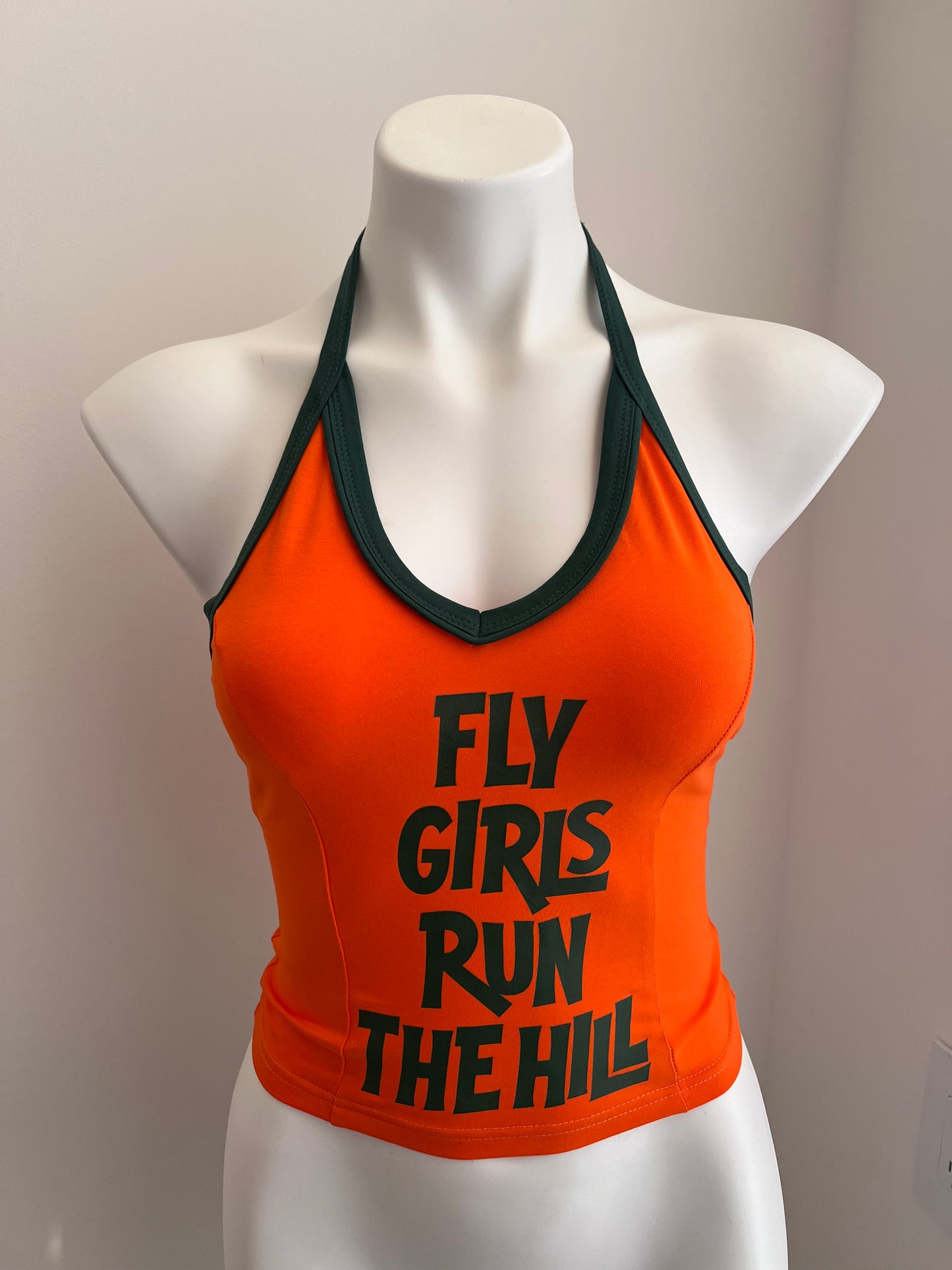 Fly Girls Run The Hill Halter Neck Tank Top (Solid Color Version)