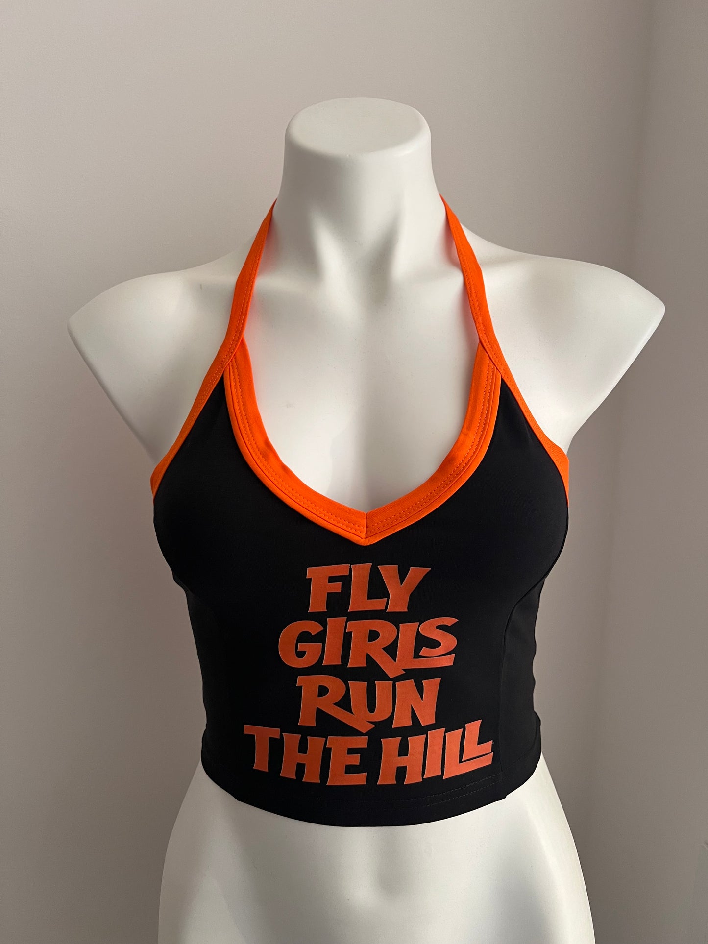 Fly Girls Run The Hill Halter Neck Tank Top (Solid Color Version)