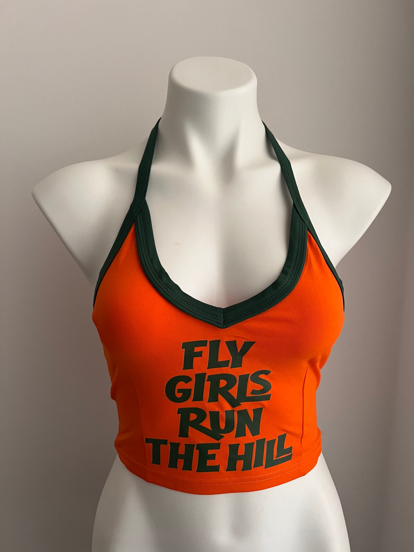 Fly Girls Run The Hill Halter Neck Tank Top (Solid Color Version)