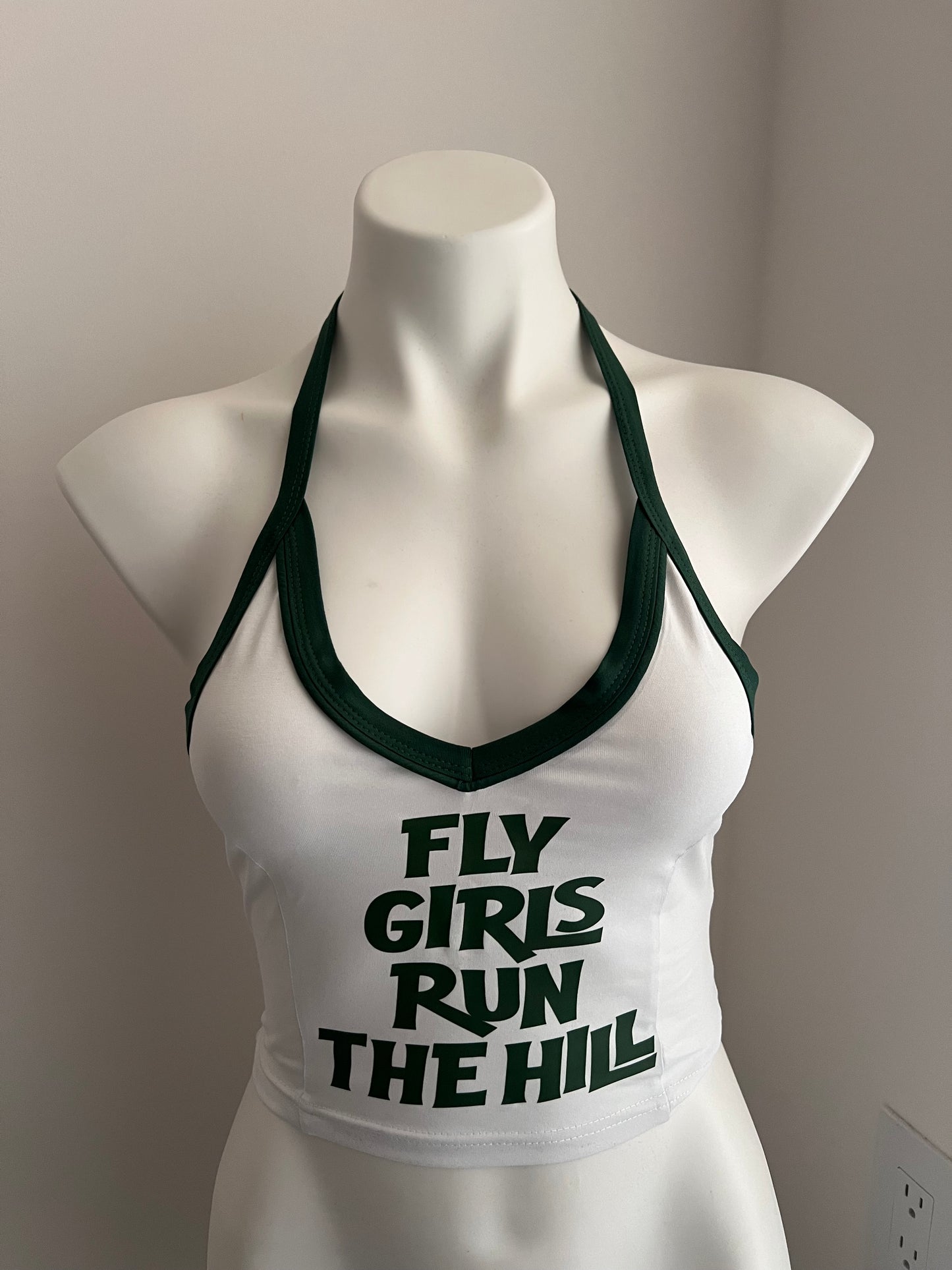 Fly Girls Run The Hill Halter Neck Tank Top (Solid Color Version)