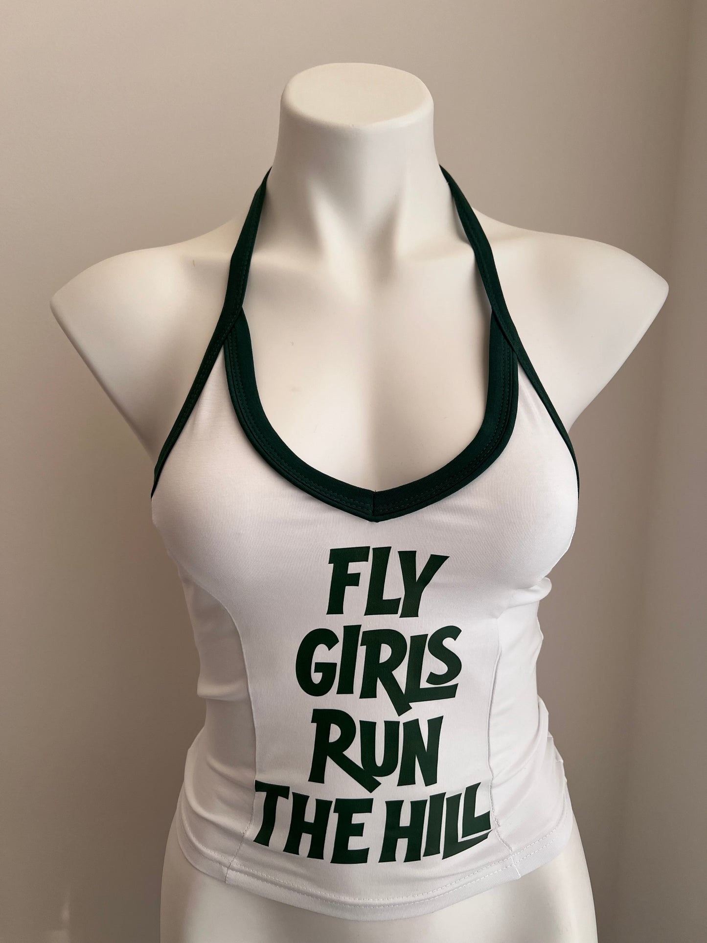 Fly Girls Run The Hill Halter Neck Tank Top (Solid Color Version)