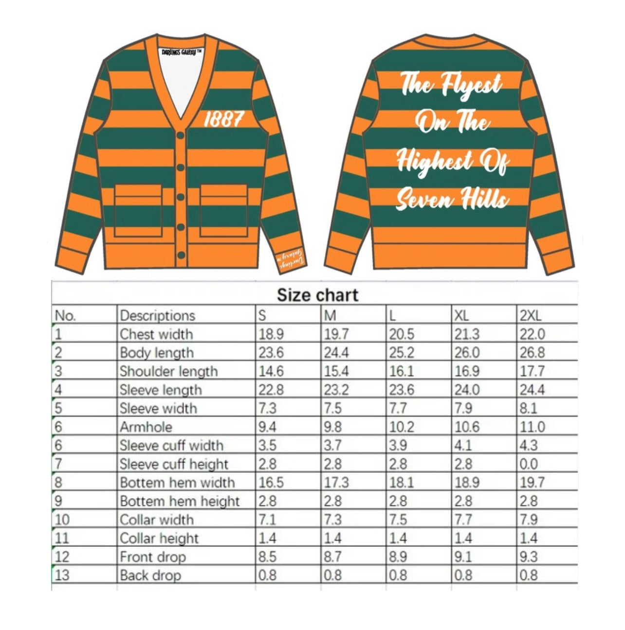 PREORDER The Flyest On The Highest Of Seven Hills Mohair Cardigan