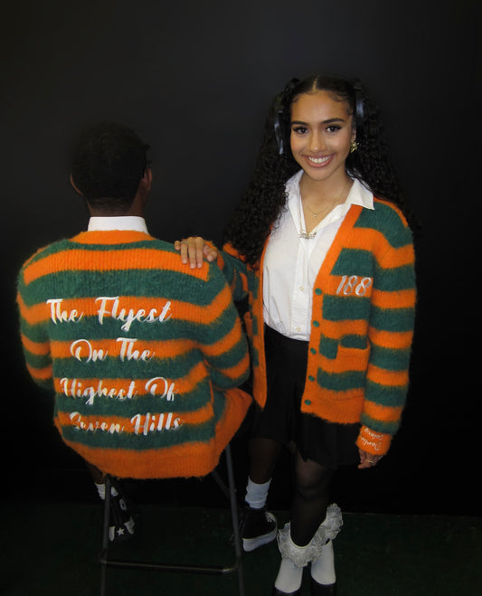 The Flyest On The Highest Of Seven Hills Mohair Cardigan